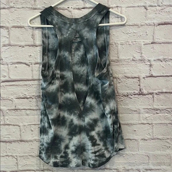 Pink Victoria's Secret Black and Gray Tie-Dye Tank Top - Picture 2 of 5